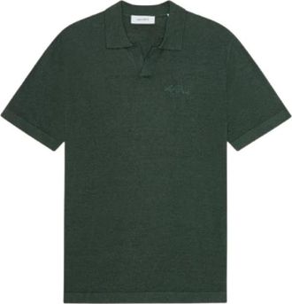 Les Deux Signature Knit Polo - Heren - Tops - Groen - Maat: XL Katoen