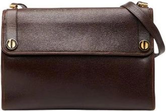 Dior Pre-owned Cross Body Bags, female, Brown, Size: ONE SIZE Pre-owned Leather Cross Body Bag