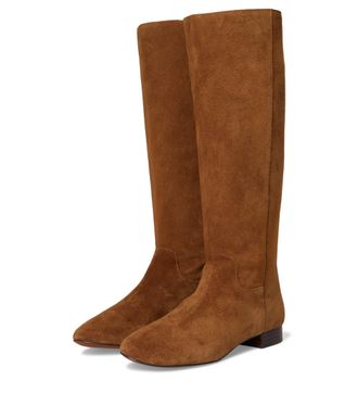 Madewell Womens The Dari Tall Boots in Suede, Dried Acorn, 2.5 UK
