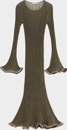 SIMKHAI Chessie Embellished Knit Midi Dress