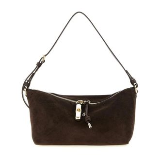 Furla Borsa a Spalla in Camoscio - - Bags - Donna - Marrone - ONE SIZE
