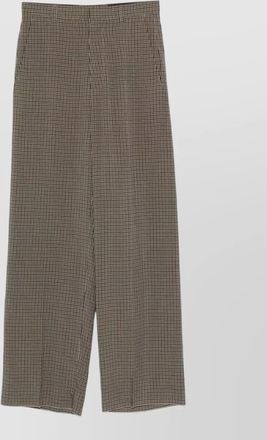 Balenciaga high waist checkered straight leg trousers