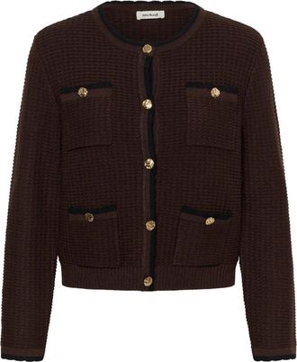 Soaked In Luxury Tejido - Knitwear - Mujer - Marr&oacute;n - 2XL