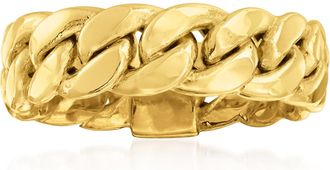 Ross-Simons 14kt Yellow Gold Curb-Link Ring