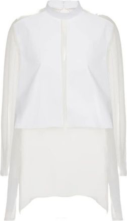 Valentino Garavani Panelled Silk Shirt, Brand Size 40 (US Size 8)