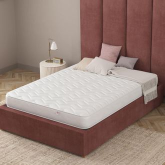 Catherine Lansfield Vitality Support Memory Foam Hybrid Mattress in White | Size: Double