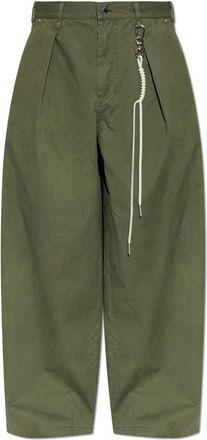 Song for the Mute Pantalones Vintage de Corte Holgado - Trousers - Hombre - Verde - S