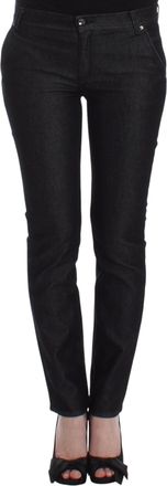 Ermanno Scervino Zwarte Slim Jeans Denim Broek Skinny Pijp Stretch