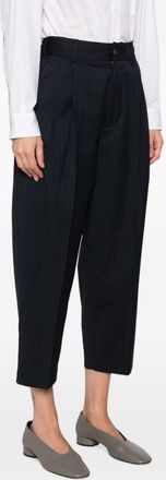 Nicholson & Nicholson Pinstriped Trousers - Navy