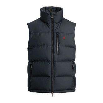 Polo Ralph Lauren Matte mouwloos donsvest - Heren - Jassen - Zwart - Maat: M Nylon