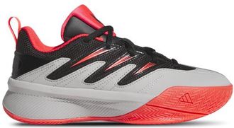 adidas Boys Damian Lillard adidas Dame Certified 3 - Boys Grade School Basketball Shoes Black/Lucid Red/Grey Size 3.5