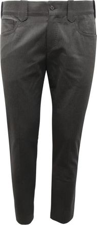 Dolce & Gabbana Katoen/Wollen Broek - Heren - Slim Fit Broeken - Grijs - S - Katoen - Broeken