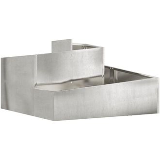 vidaXL Garden Planter Silver 60 x 60 x 50 cm Stainless steel Vidaxl