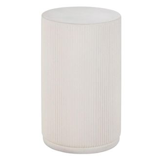 Maisons du monde Mesa auxiliar con forma de columna blanca