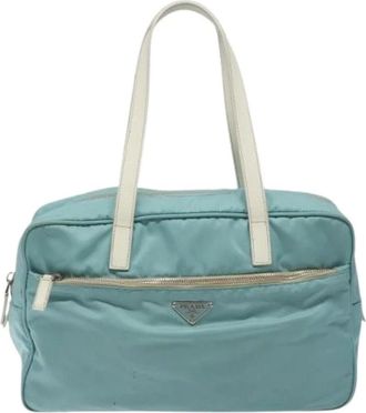 Prada Pre-owned Handbags, female, Blue, Size: ONE SIZE Pre-owned Vintage Handbag