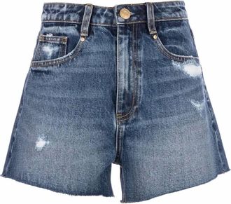 Kut from the Kloth Womens Taylor High Rise Short In Blue