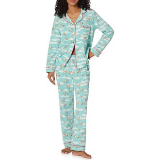 Bedhead Pajamas Print Stretch Organic Cotton Pajamas in Cheeky Cupid at Nordstrom, Size 3X
