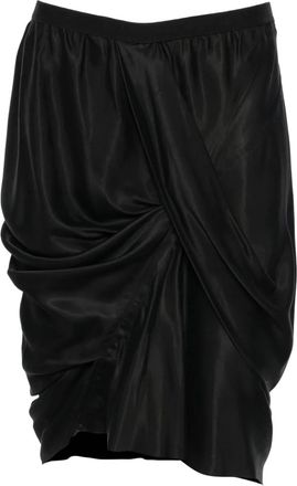 Rick Owens Gonna drappeggiata - Nero