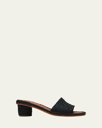 Carrie Forbes Bou Woven Slide Sandals
