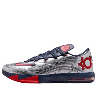 Nike x PSG KD 6 Metallic Silver Global Red IU0593-001