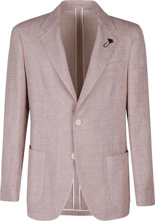 Lardini Jassen, Heren, Bruin, M, Linnen, Roma Jasje