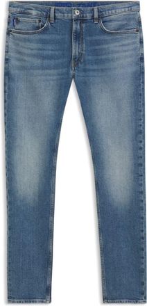 HUGO BOSS Skinny-fit jeans in stonewashed blue stretch denim