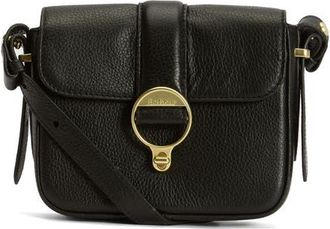 Barbour Mini Rosa Leather Crossbody Bag in Black at Nordstrom