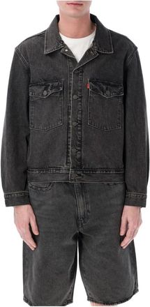 Levi's Emarcader Station Jkt - Heren - Spijkerjassen - Zwart - S - Katoen - Jassen