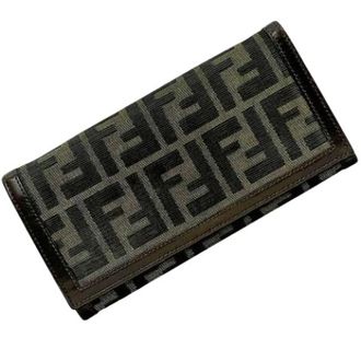 Fendi Pre-owned Long Wallet (bi-fold) - unisex - Fendi Vintage - Vintage Wallets - Brown - ONE SIZE - Pre-owned