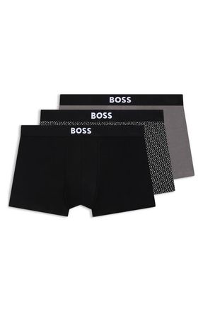 BOSS Assorted 3-Pack Stretch Cotton Trunks in Open Beige at Nordstrom, Size Xx-Large