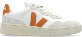 Veja V-90 O.t. Leather Sneakers - Dames - Sneakers - Wit - 37 EU - Leer - Schoenen