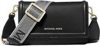 Michael Kors Zwarte Smartphone Portemonnee met Gouden Accenten - Dames - Schoudertassen - Zwart - ONE Size - Tassen