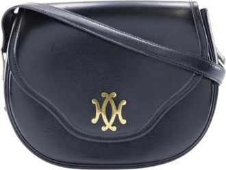 Herm&egrave;s Pre-owned Double H Vintage Borsa a Spalla Nera | Oro - - Pre-owned - Donna - Nero - ONE SIZE