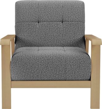 Sit&more Sessel »Billund« Armlehnen aus Buchenholz in natur, verschiedene Bezüge und Farben