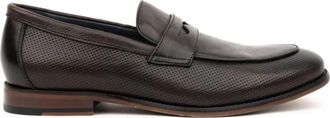 Sergio Moretti Bruine Casual Gesloten Formele Schoenen - Heren - Loafers - Bruin - 45 EU - Leer - Schoenen