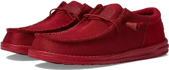 Hey Dude Wally Funk Mono Slip-On Casual Shoes Shoes Red : EU 43 (US Mens 10 - Womens 12) Medium, Synthetic/Textile