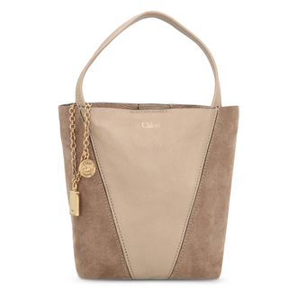 Chlo&eacute; Tote Bags, female, Brown, Size: ONE SIZE Small Spin Tote