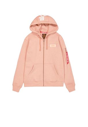 Alpha Industries Alpha Industries Mens Backprint Zip Hoodie - Coral - Size Small