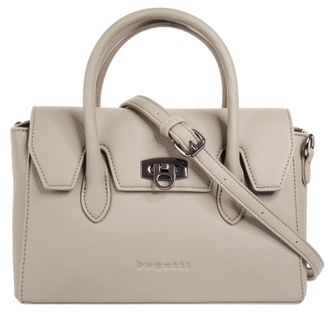 Bugatti Henkeltasche BUGATTI IRIA, Damen, Gr. B/H/T: 26cm x 17cm x 12cm onesize, beige, Polyurethan (PU), clean, Taschen Henkeltasche