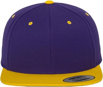 Flexfit Mens Kappe Classic Snapback 2-tone Baseball Cap, Pure/Gold