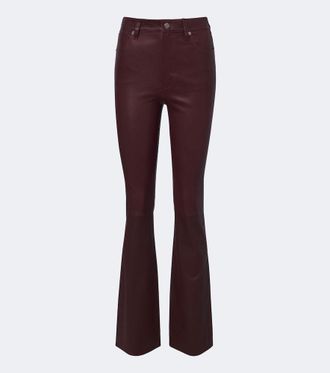 Frame Denim Pantalones flared de piel