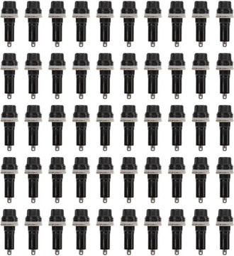 OEM Portafusibles De Alta Resistencia T&eacute;rmica De 50 Piezas, Montaje Robusto Para Paneles El&eacute;ctricos De Autom&oacute;viles, 10a 250v