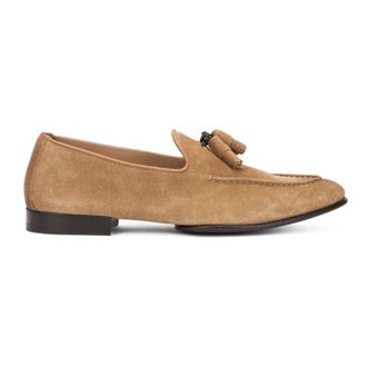 Doucal's Loafers, male, Beige, Size: 11 US Suede Loafers