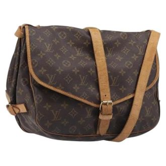 Louis Vuitton Pre-owned Saumur 35 Schoudertas - Dames - Pre-owned - Bruin - Maat: ONE Size Leer