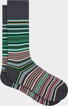 Paul Smith Mens Kahn Fashion Signature Stripe Crew Socks