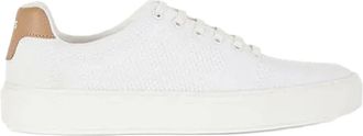 HUGO BOSS Womens Katie Lowcut Lace-Up Low Top Sneakers in Open White - Size UK 3