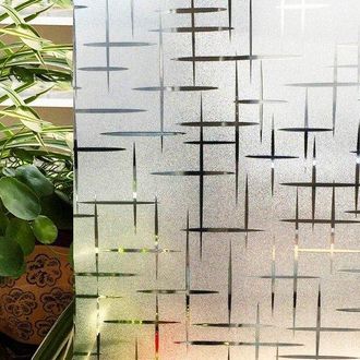 No Brand L&aacute;mina Antiest&aacute;tica Para Ventanas, Opaca, Para Privacidad, Resistente A Los Rayos Uv, Decorativa, Con Motivo De Estrella, 45 &times; 100 Cm