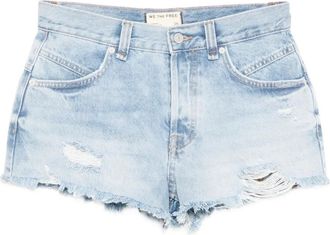 Free People Shorts denim Now Or Never - Blu