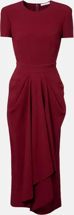 Givenchy Vestido midi asim&eacute;trico drapeado