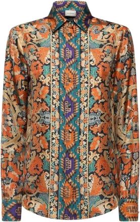 Pierre-Louis Mascia Aloe Longsleeve Shirt - Dames - Overhemden - Veelkleurig - M - Leer - Overhemden